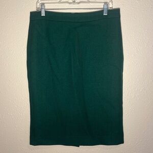 J Crew No. 2 Pencil Skirt, Forrest Green, 8 TALL